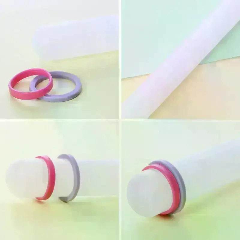 

Non-Stick Fondant Rolling Pin For Cakes, 9-inch Plastic Pastry Roller For Fondant, Gum Paste, Dough & Cookie Making Baking Tool