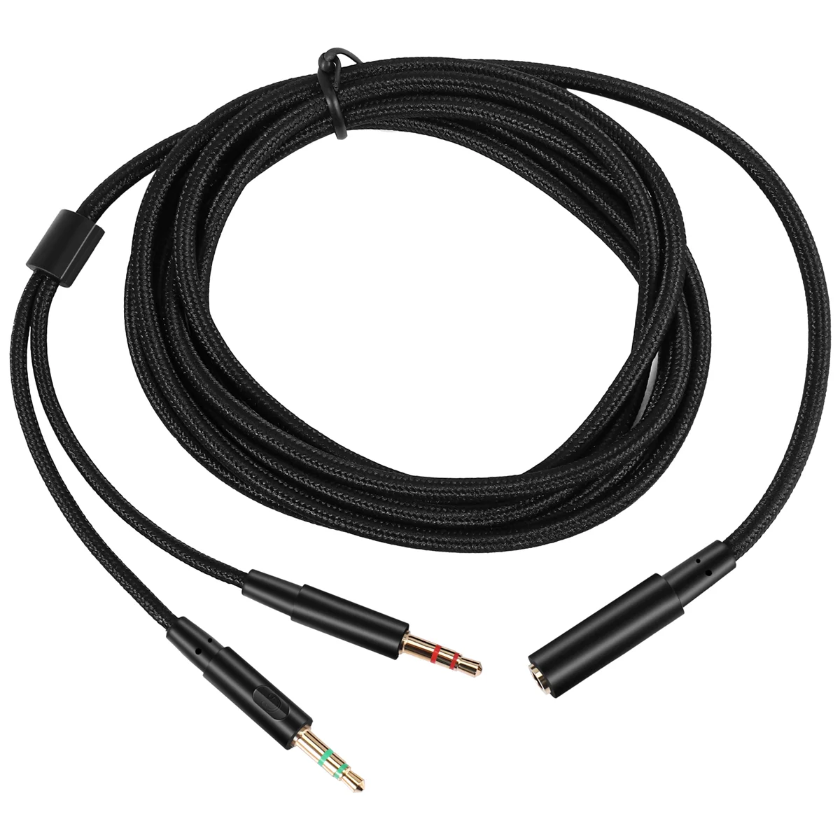 

Enjoy Life, It's Worth Having 3.5mm Universal 2 in 1 Gaming Headset Audio- Extend Cable for Cloud II/Alpha-/Cloud