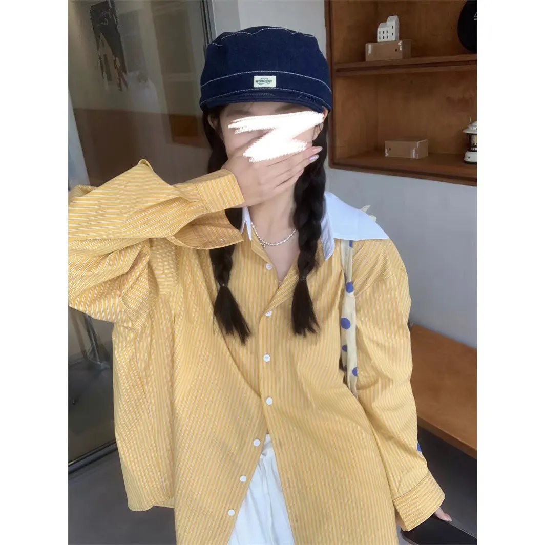 

Long Sleeve Shirts Womens Chiffon Oversized Button Down Blouses Lantern Sleeves Pleated Hem Minimalist Preppy Feminine Aesthetic