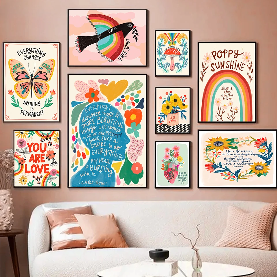 Resin Art Of Flowers - 2026 Scandinavian Simple Wall Art Bohemian
