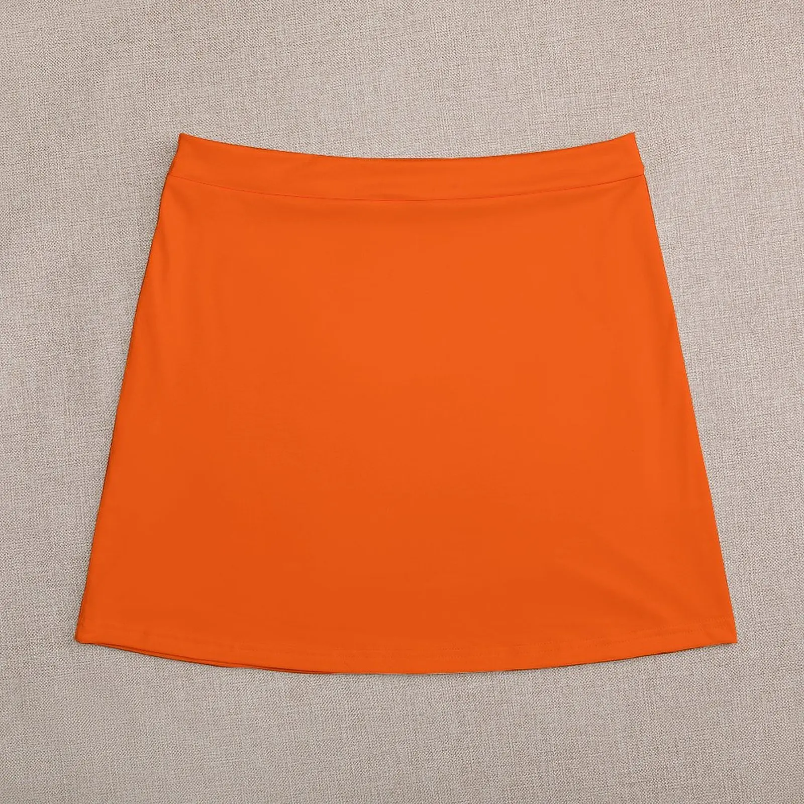 SOLID PLAIN INTERNATIONAL ORANGE -OVER 100 SHADES OF ORANGE ON OZCUSHIONS Mini Skirt Short women′s skirts Skort for women