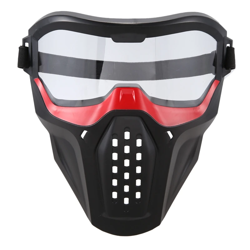 Masker pelindung Eyeglass untuk Nerf Blaster Out Door game merah