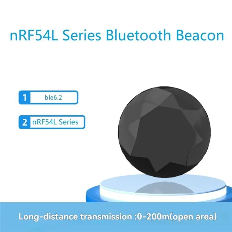 Беспроводной маячок A24U серии NRF54L Bluetooth (Eddystone iBeacon BLE 6.2) для определения близости и навигации в помещениях (IoT)