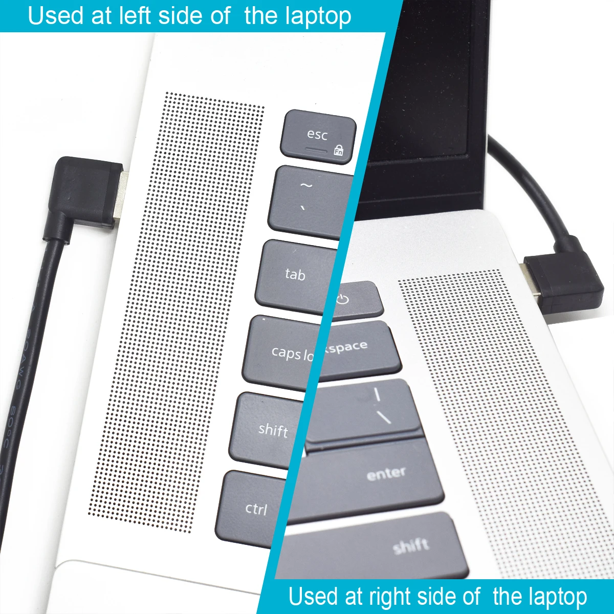 USB 2.0 haakse kabel 1M mannelijk naar 2-pins kale draad 5V 5A voor LED-voeding reparatieverlenging