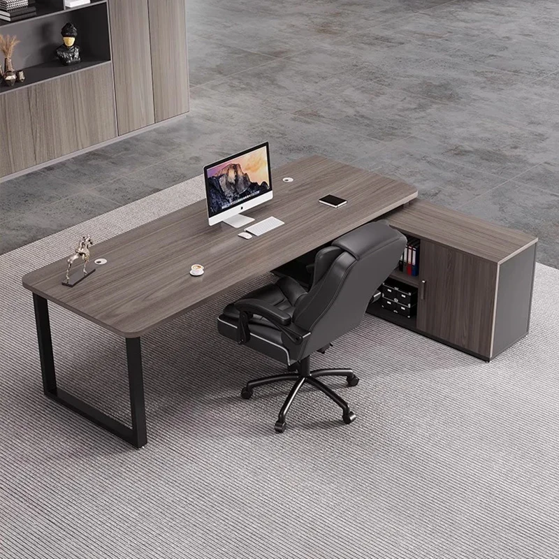 Aesthetic Nordic Office Desk Modern Cute Computer Gaming Adjustable Office Desk Wooden Escritorio Oficina Commercial Furniture