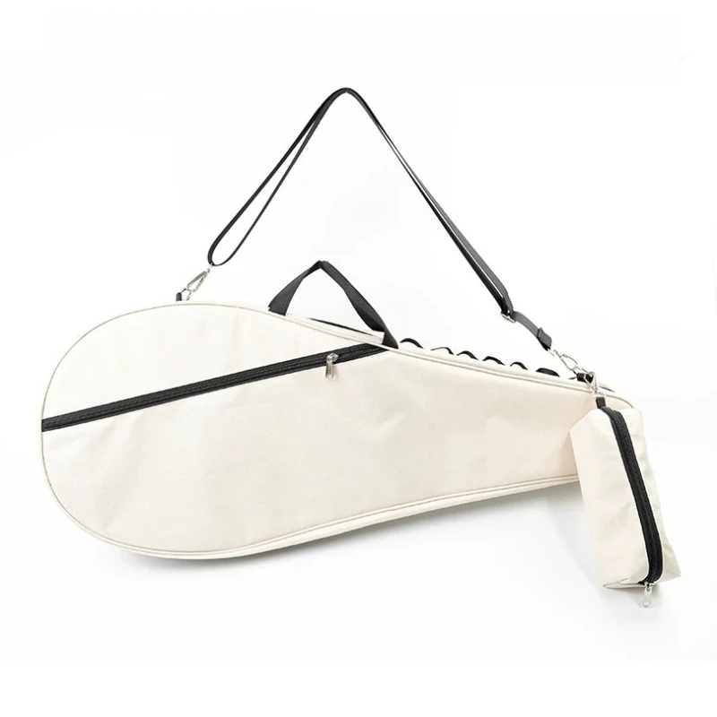 

Badminton Tennis Racket Bag, Single Shoulder Carry Bag for 1-2 Rackets, Multifunctional Sports Accessory Bag
