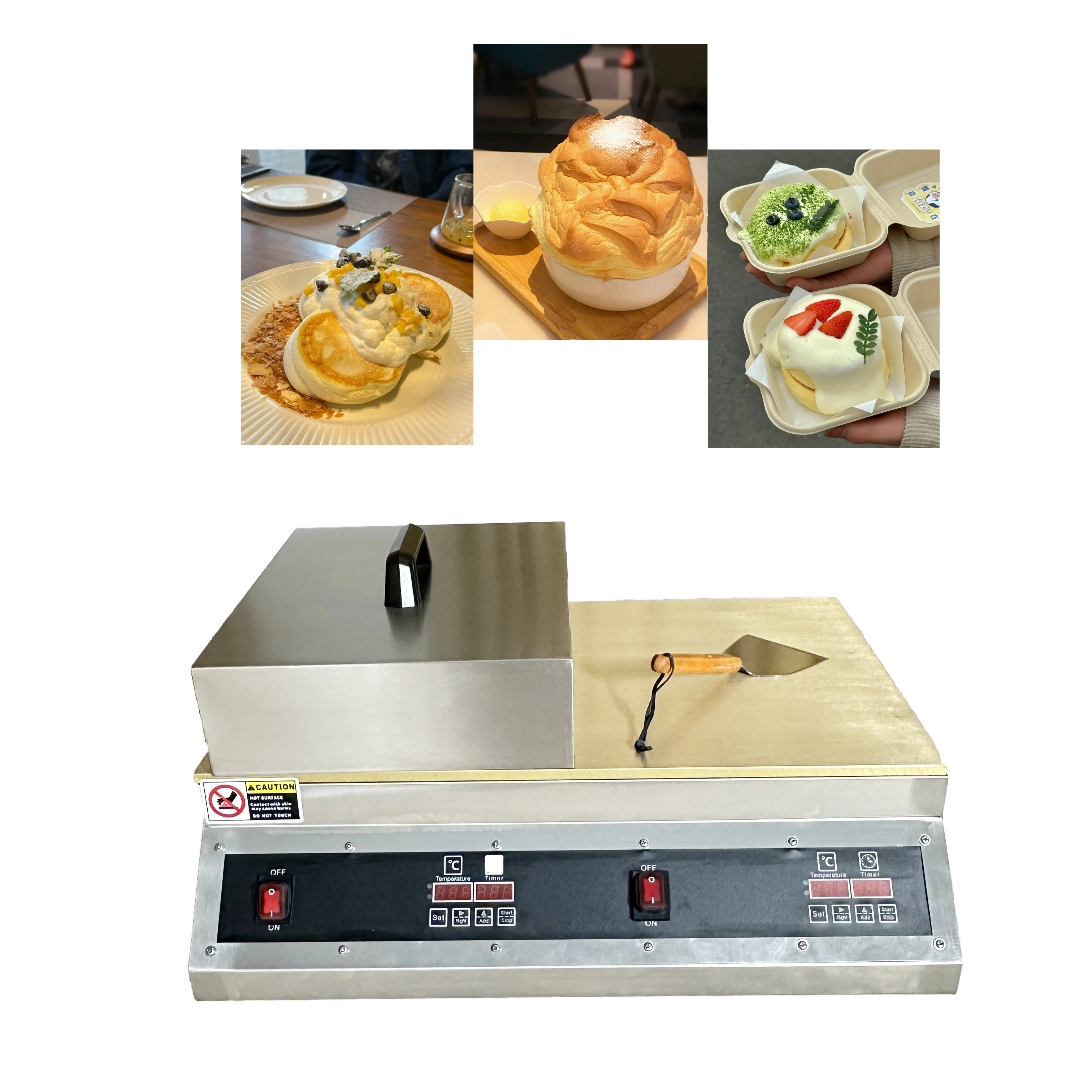 Perfect Japanese Snacks Machine  Double Souffle Pancakes Maker Soft Mini Cake  For Sale