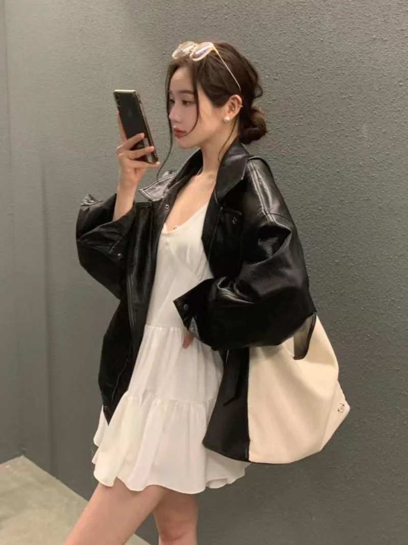 エレガントな V ネックストラップドレス女性の若々しい人形ハイウエスト痩身黒ミニ夏韓国スタイル A ラインガウン袖なし