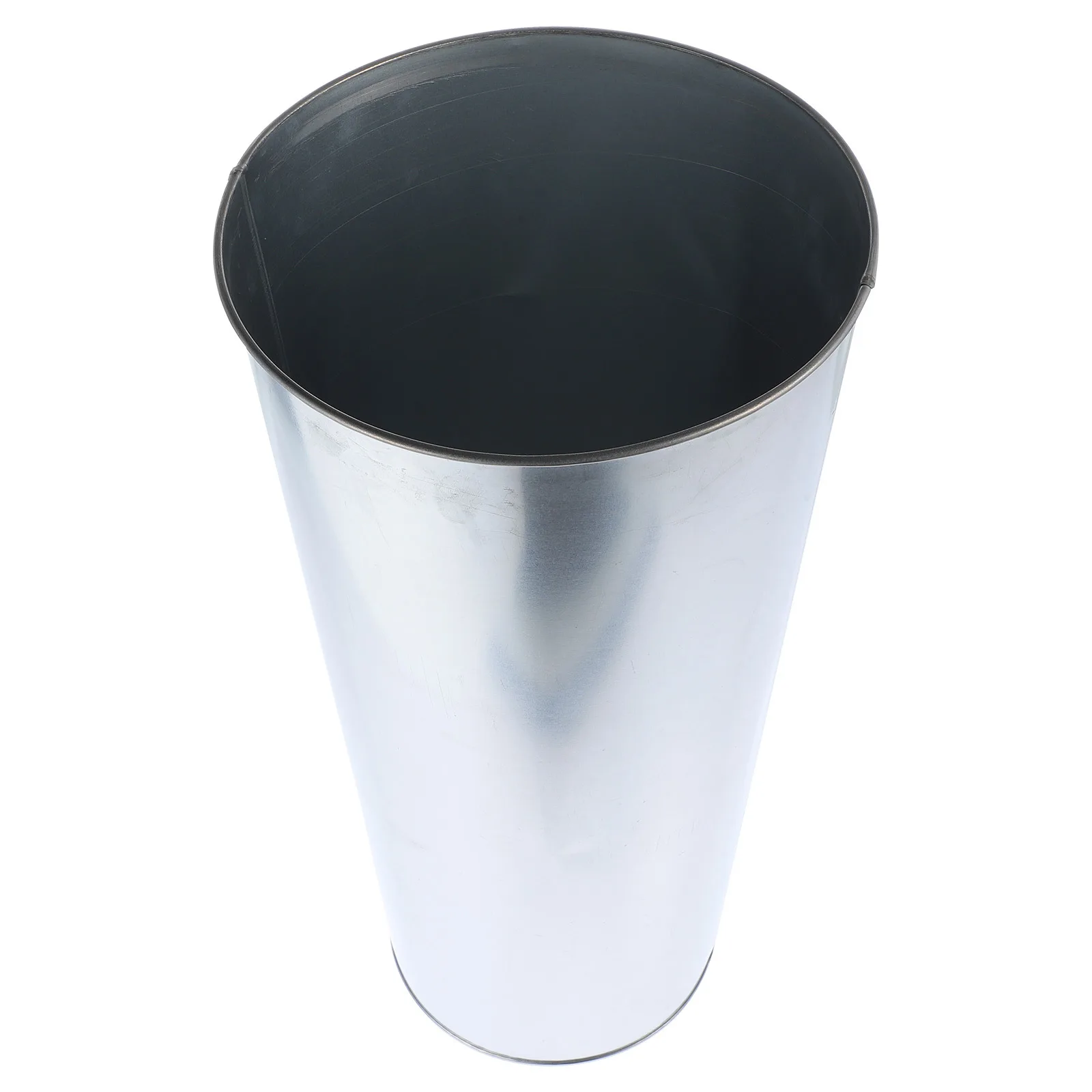 

Iron Art Flower Bucket Elegant Texture Decorative Vase for Flower Arrangement Dried Flowers Home Office Balcony Decor