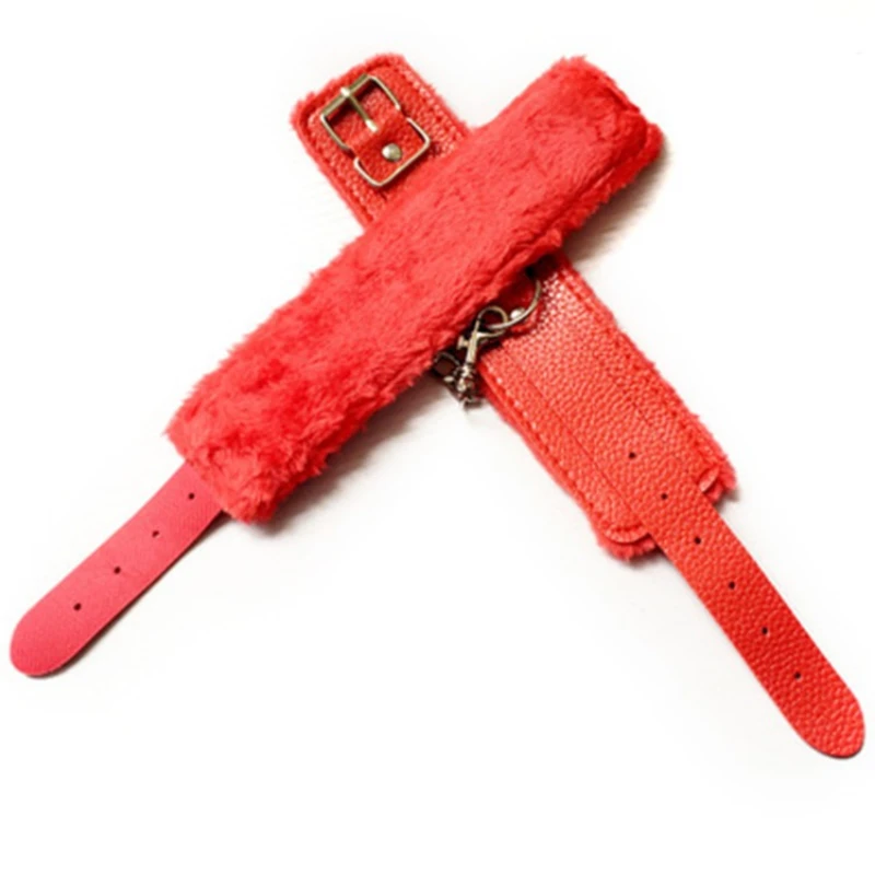 SM Handcuffs Sex Ankle Cuff BDSM Bondage Restraints Soft Plush Handcuff Adult Game 18+ Erotic Couple Sextoy Sex Supplies Shop view 3