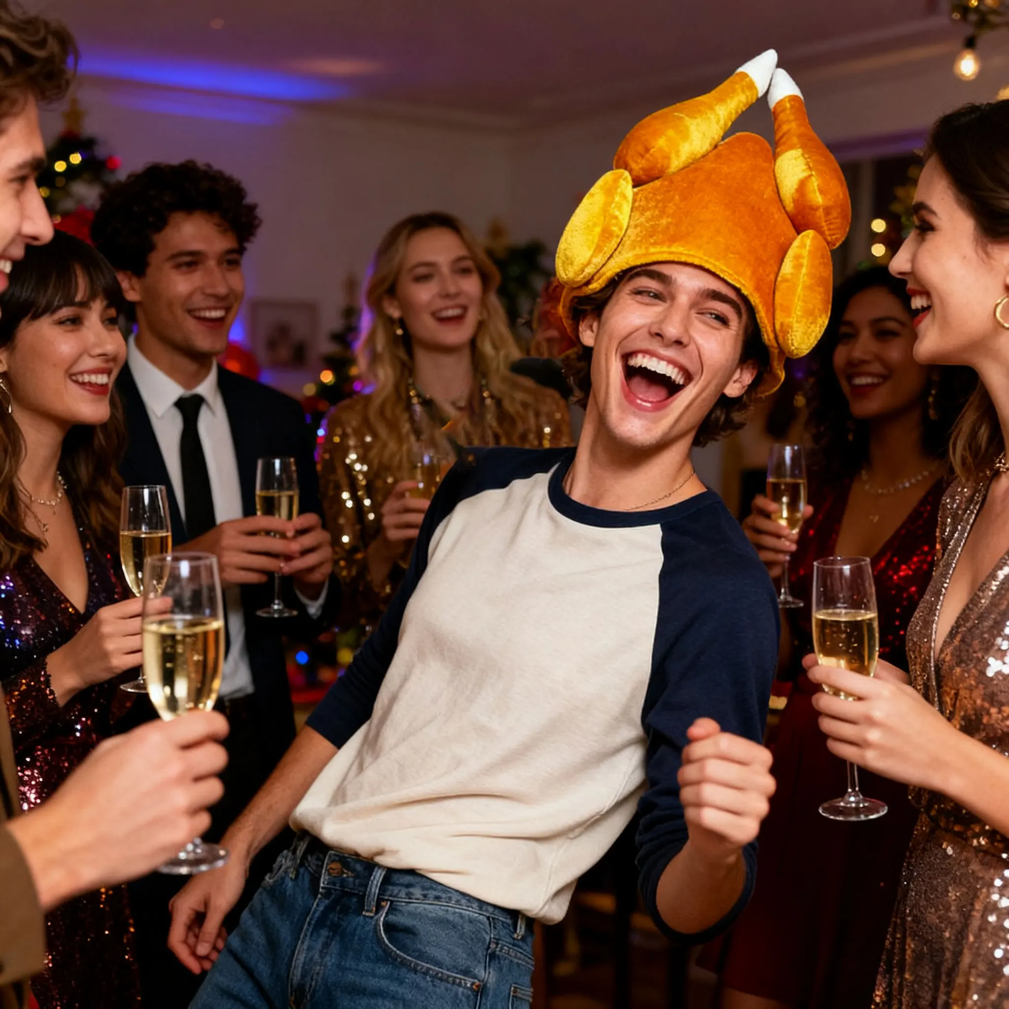 “Roast Turkey Hat - Hilarious Party Prop for Thanksgiving, Halloween & Costume Events | Unique Gift Idea”