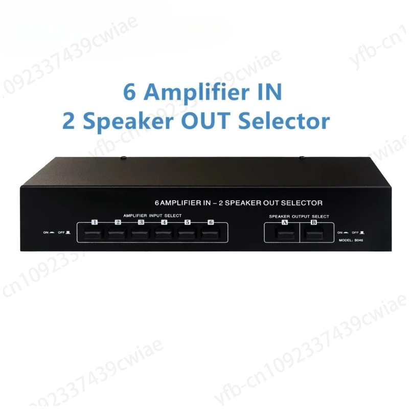 B046 6 Amplifier IN 2 Speaker OUT Selector Passive Amplifier Speaker Selector Lossless Sound Quality