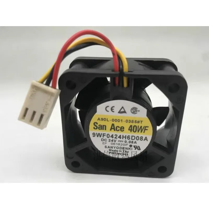 New CPU Cooler Fan for SanAce40WF A90L-0001-0385 # T 9WF0424H6D08A FANUC Fan 3-wire 24V 0.08A 40×40×20mm