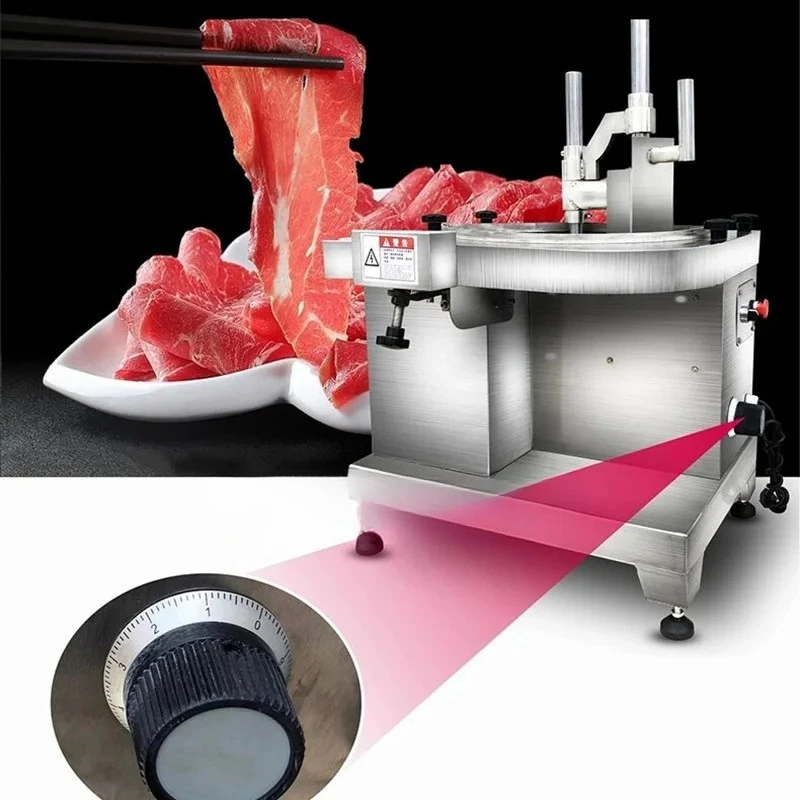 Fresh Meat Slicer Commercial Fat Beef And Mutton Slicer Electric Meat Thin Slice Cutting Machine