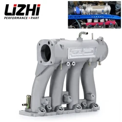 Aluminum Intake Manifold For 1988-2000 Honda Civic CRX Del Sol SOHC D Series CX DX EX GX Black Silver LZ-IM51