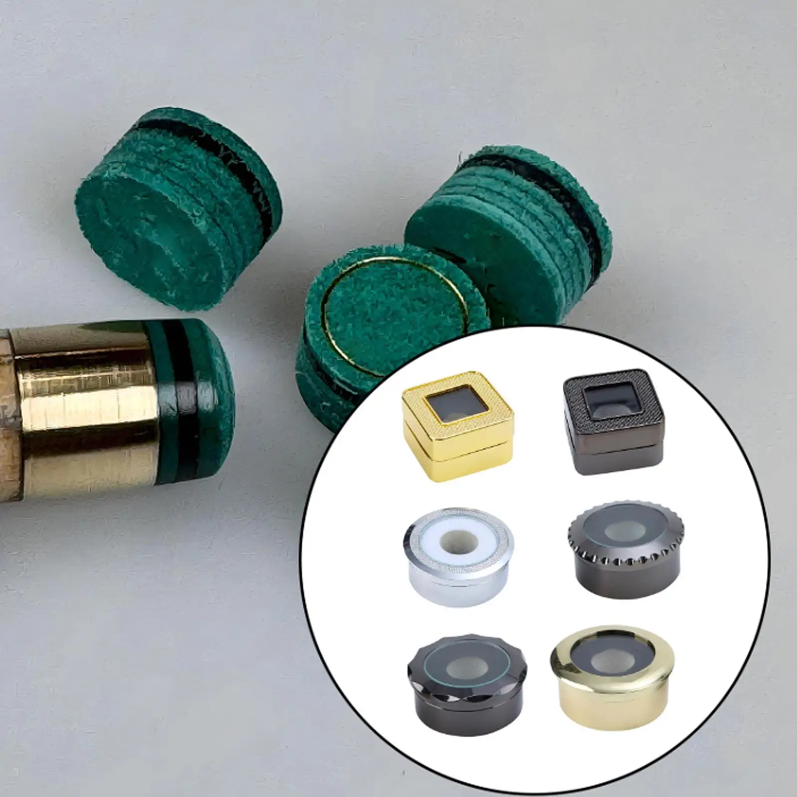 Étui de rangement pour embouts de billard, en métal durable, portable, protège-embouts de queue de billard pour la maison, la salle de jeux ou le club