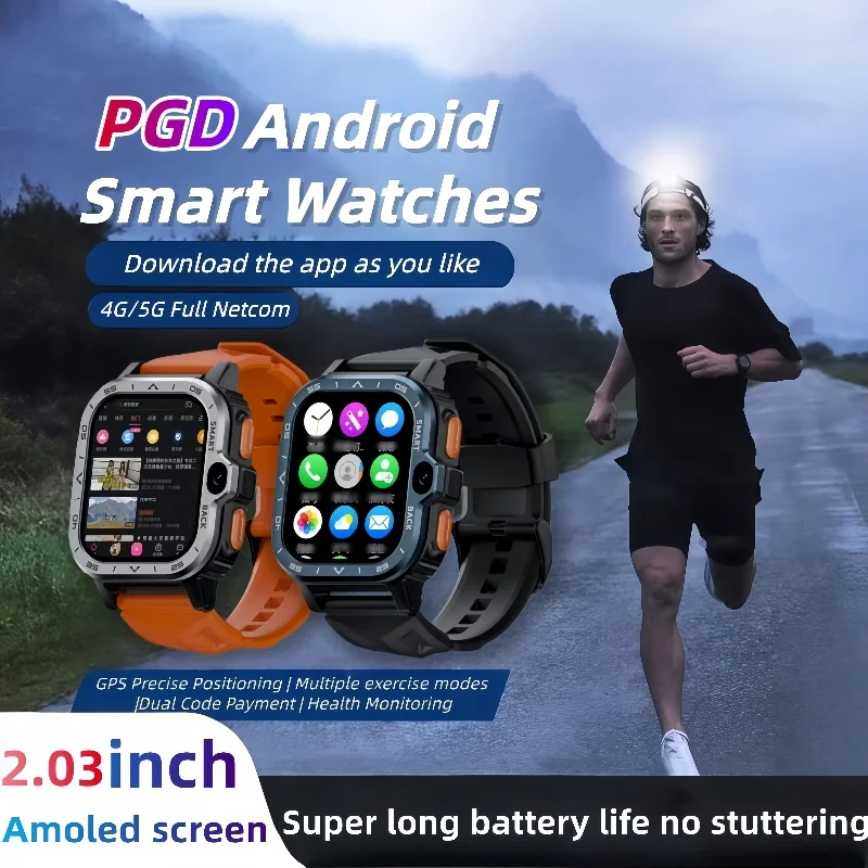 

New PGD GPS Smart Watches for Smartwatch Men HD AMOLED Screen Waterproof Sport Modes Built-in NFC BT Call Smart Watch Men Women