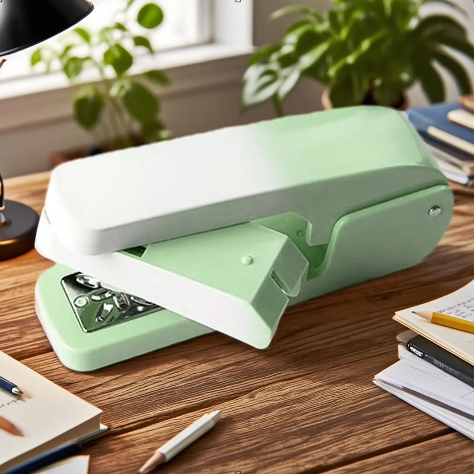 Staplers For Desk 360 Degree Swivel Book Binding Stapler 20-sheet Capacity Multi-angle Stapling Machine Desk Accessories For