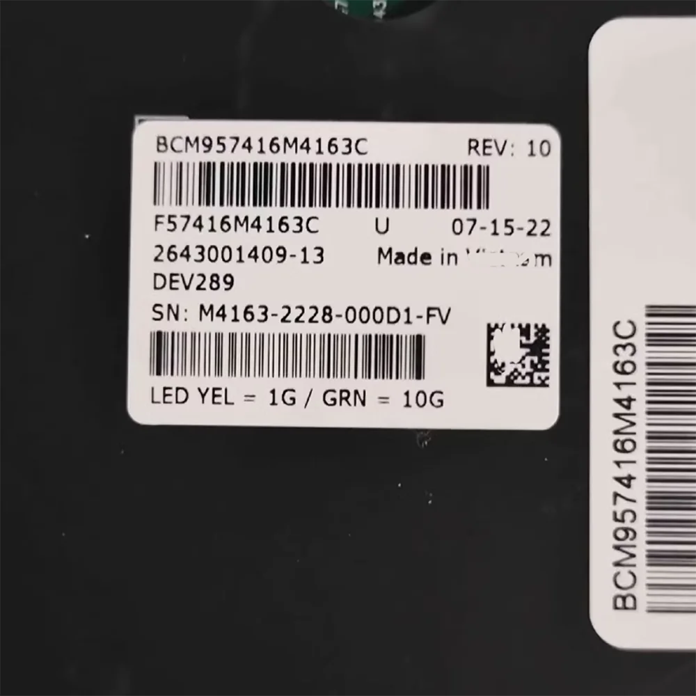 Für Broa-dcom Dual Port 10G Ethernet Netzwerkkarte BCM 957416 M4163C