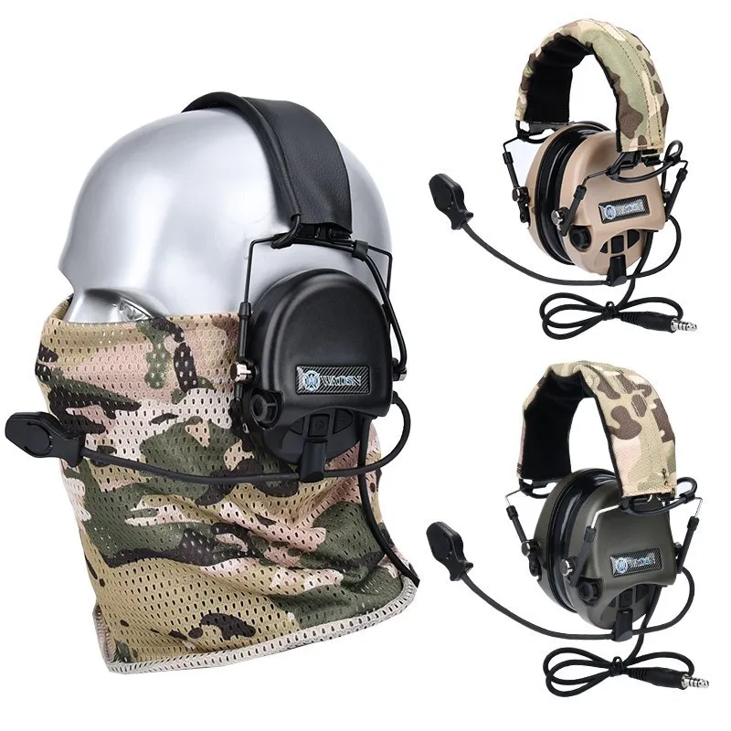 WADSN Sordin Headset Shooting Tactical Headphone Active Pickup Noise Canceling CS Game Earphone U94 PTT Outdoor Hunting