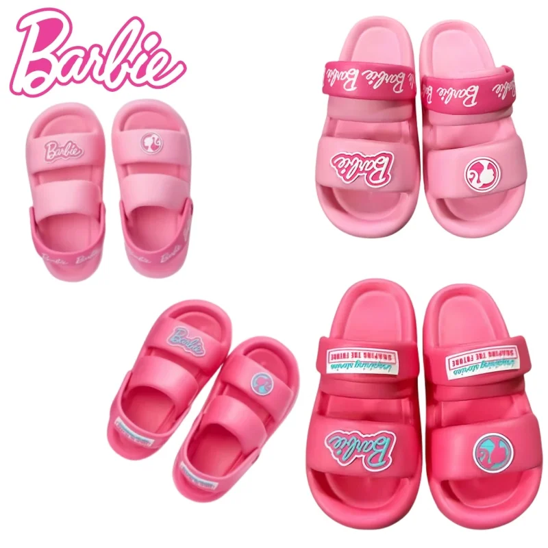 

Barbie Slippers Can Be Worn Over with A Platform Soles Cartoon Sweet and Cool Barbie Sandals Non-slip To Let Go Casual Fashion