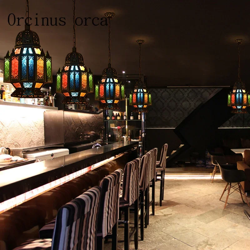 

Mediterranean industrial retro Morocco Iron Chandelier European personalized creative coffee shop Chandelier free shipping