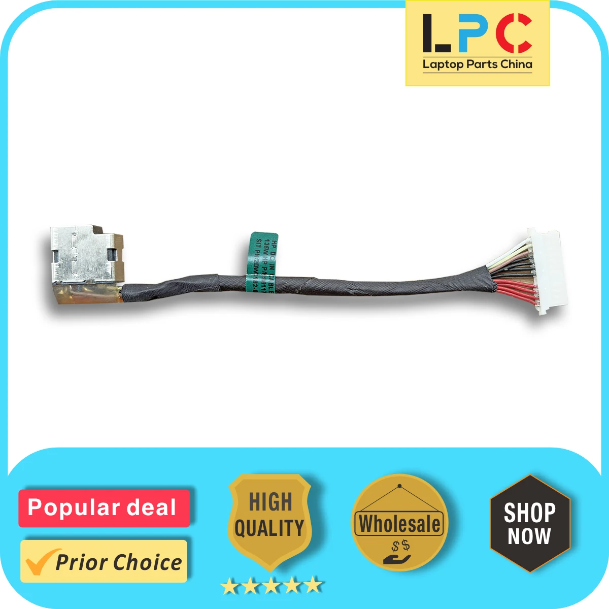 For HP Envy 14-EB Series 14-eb0010nr 14-eb1035nr 14-eb0010ca 14-eb0047nr  DC Power Jack with Cable Charging    M30900-001
