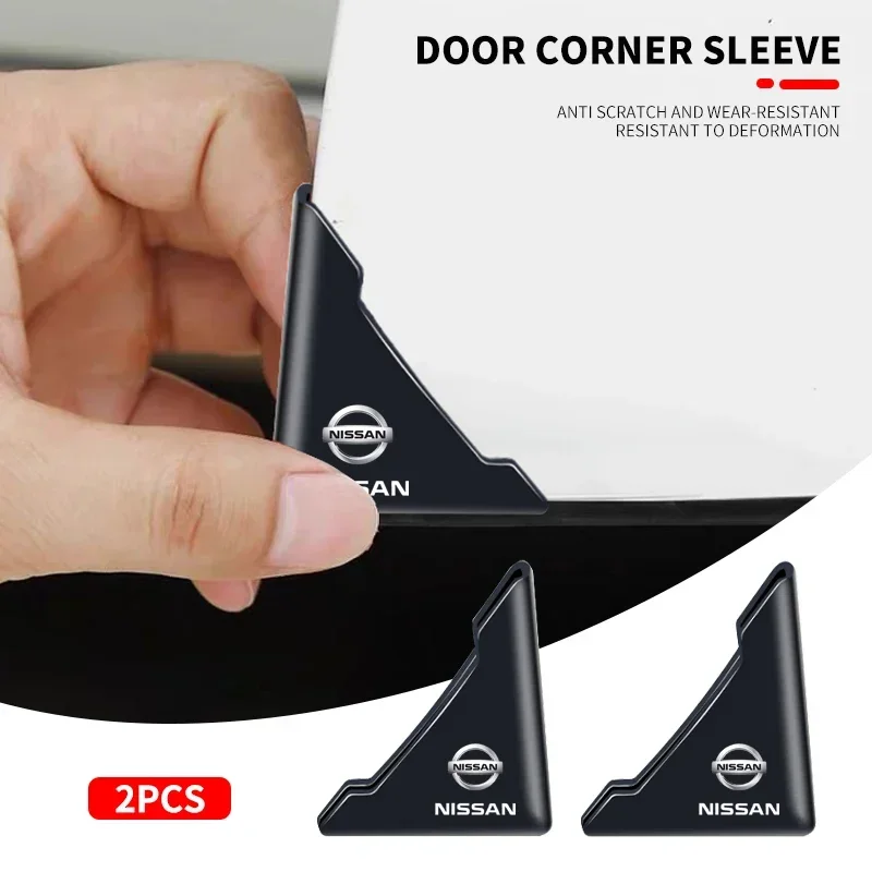 Car Door Corner Protective Cover Silicone Door Corner Anti-collision Guard Covers For Nissan Nismo Almera X-Trail Xterra Qashqai