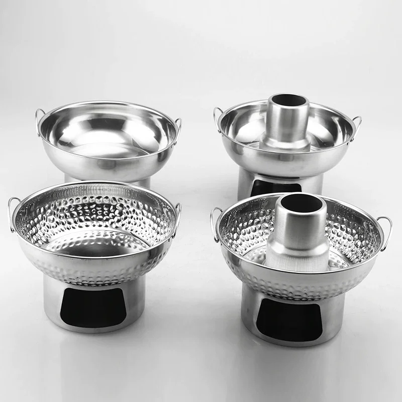 

Thickened Stainless Steel Hot Pot with Double Handles Induction & Gas Stove Compatible, Durable Cookware for Home Kitchen