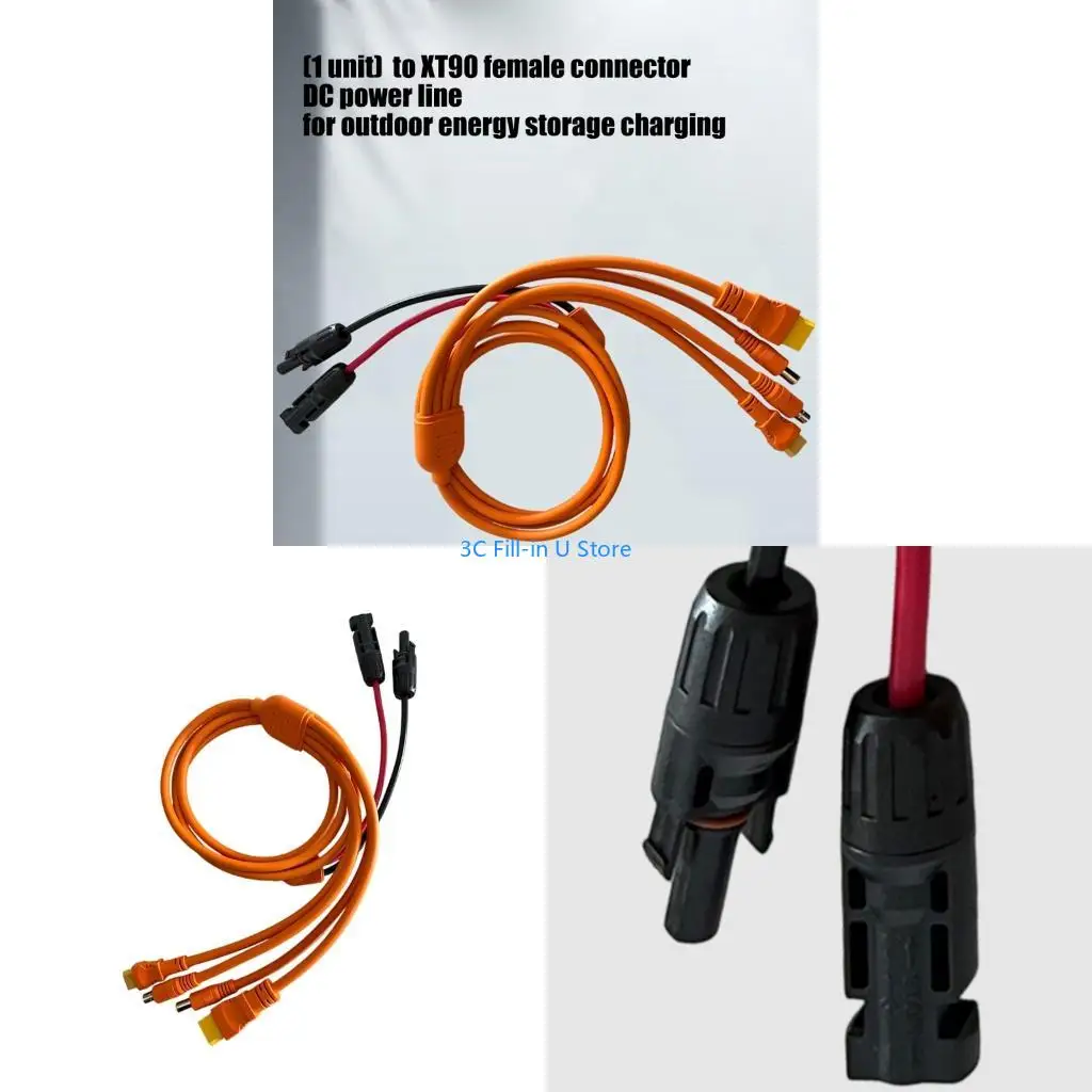 G8TA 150Cm XT90 Female Power Transfer Cable Connectors Cable Plastic Texture