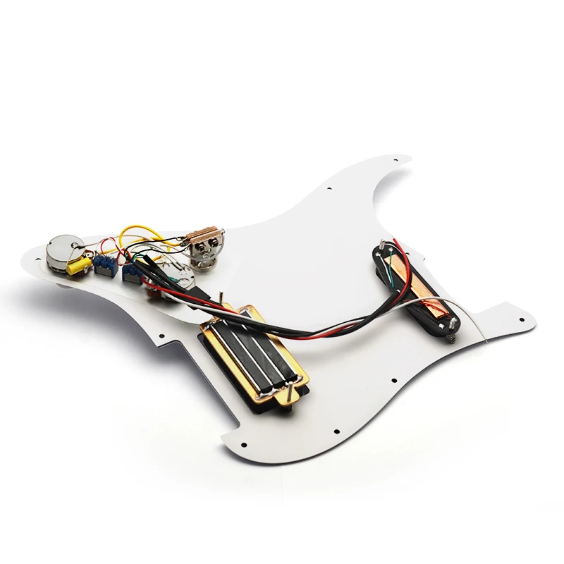 

SH Prewired ST Pickguard Coil Splitting Humbucker Pickguard Loaded Pickguard 2 Rail+4 Rail Pickup Set