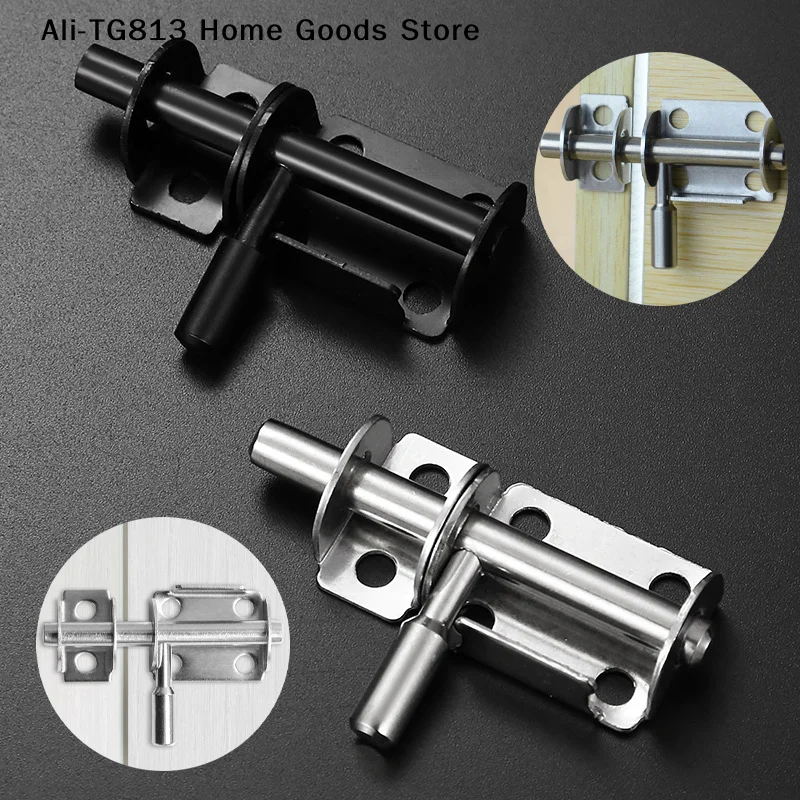 

[TG813]Stainless Steel Door Latch Solid Sliding Bolts Latch Hasp Home Hardware Gate Safety Toilet Door Lock