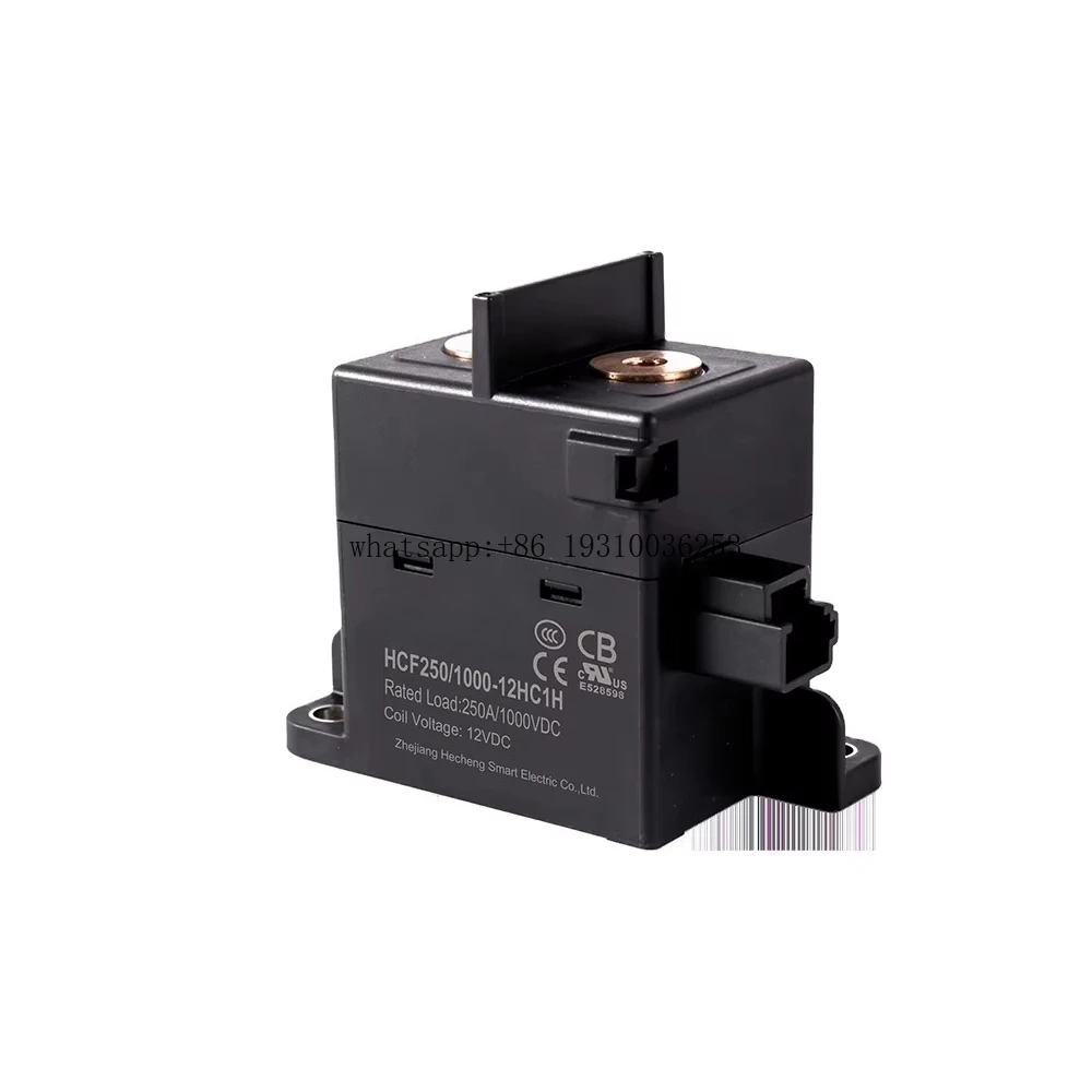

HCF250 UL/CE/CB Certified 500A, 450/800/1000/1500V, 12/24/48V Coil, EV Relay, ESS Relay High Voltage DC Contactor&Relay