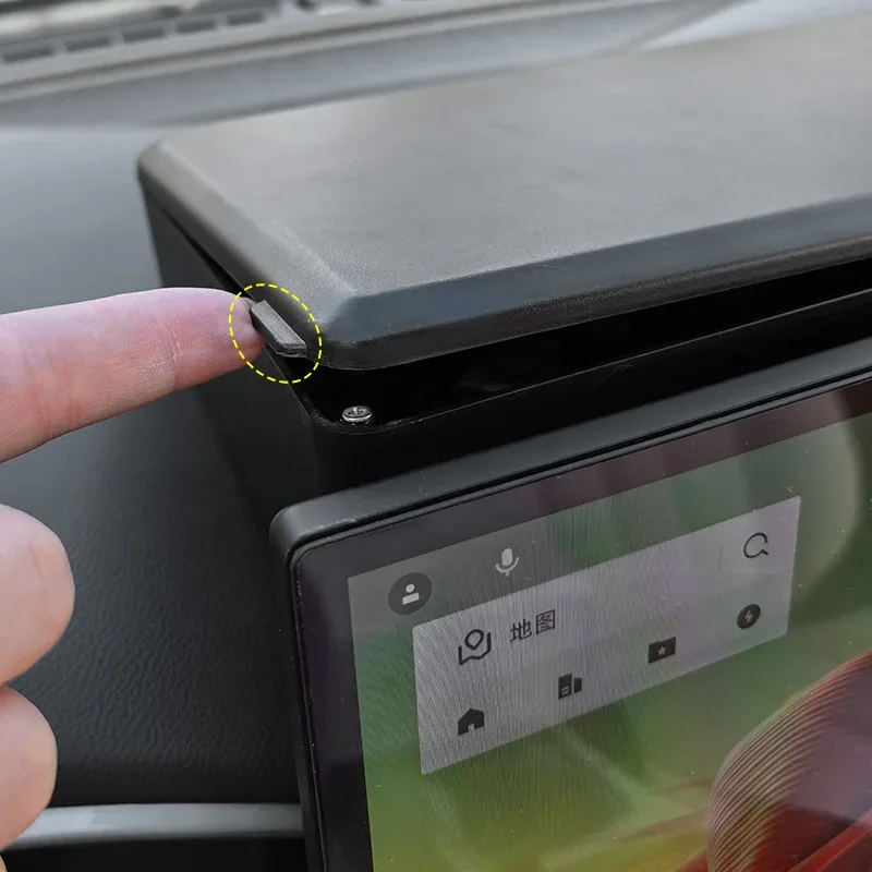 For Geely Star Vow Storage Box Display Screen Behind-the-scenes Magnetic Attraction Modified Central Control Storage Box