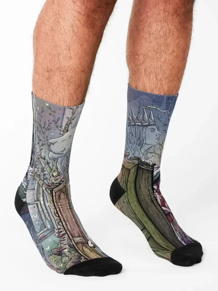 Skarpety Lucy's Discovery, Narnia Fan Art, sportowe, tenisowe, męskie, damskie