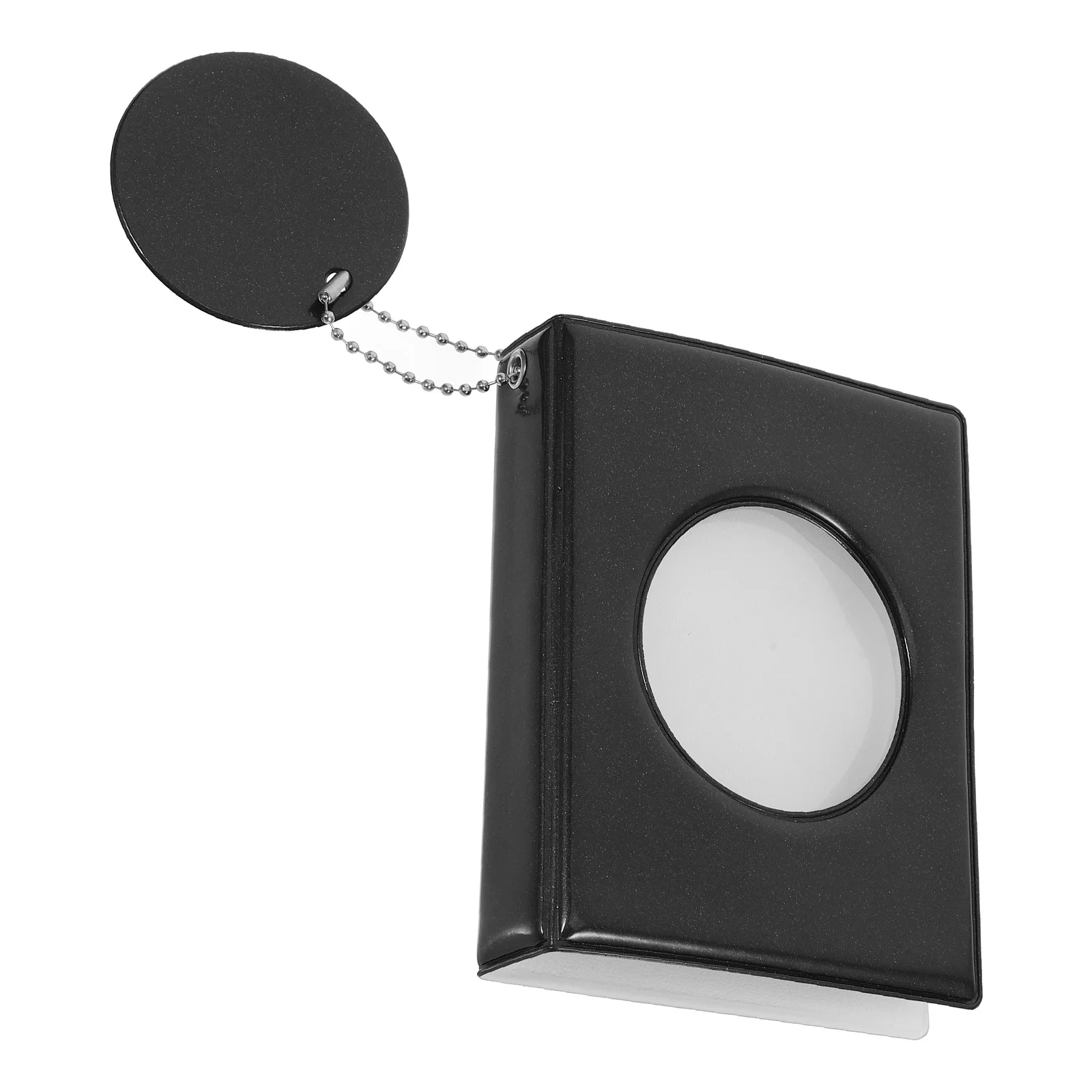 

Mini Photocard Holder Book Portable 3-Inch Round Hollow Out Photo Card Binder Stylish Photo Storage Album for Kpop Photocards