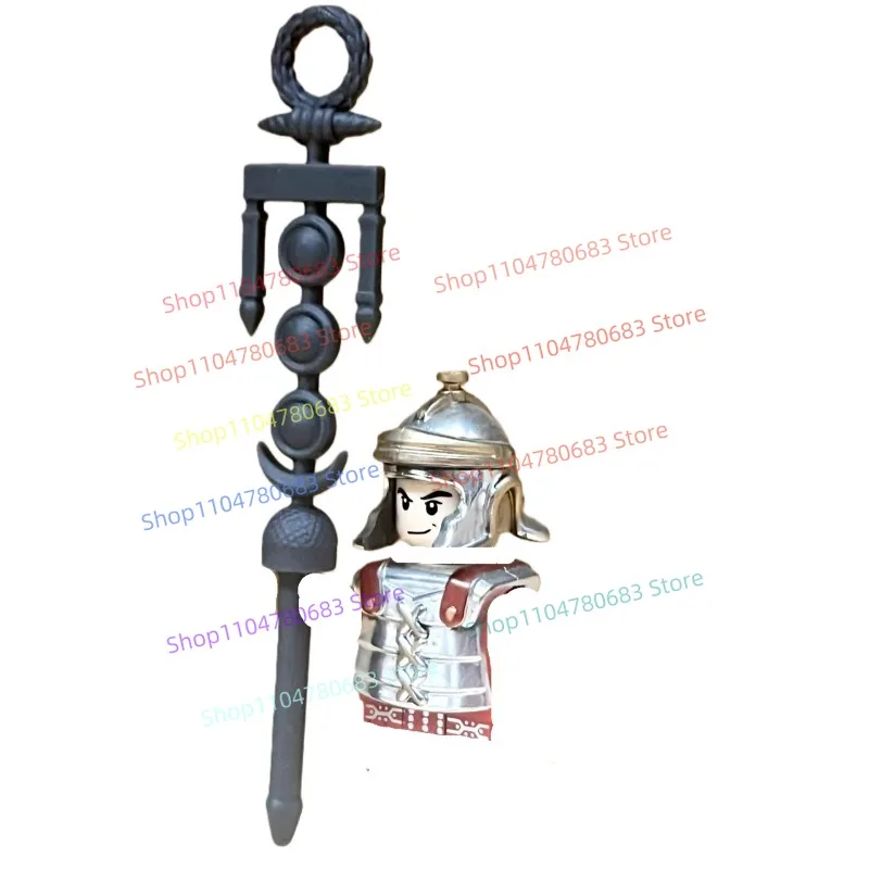 MOC ビルディングブロック ミニフィギュア 中世軍団兵士 アクセサリー ディスプレイセット ホビーヤスト コレクタブル 組み立てモデル ギフト