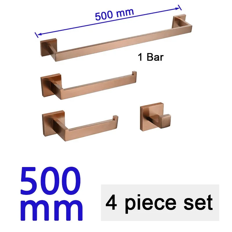 Geborsteld roségouden handdoekenrek, badjashaak, badkamerbeslagaccessoires