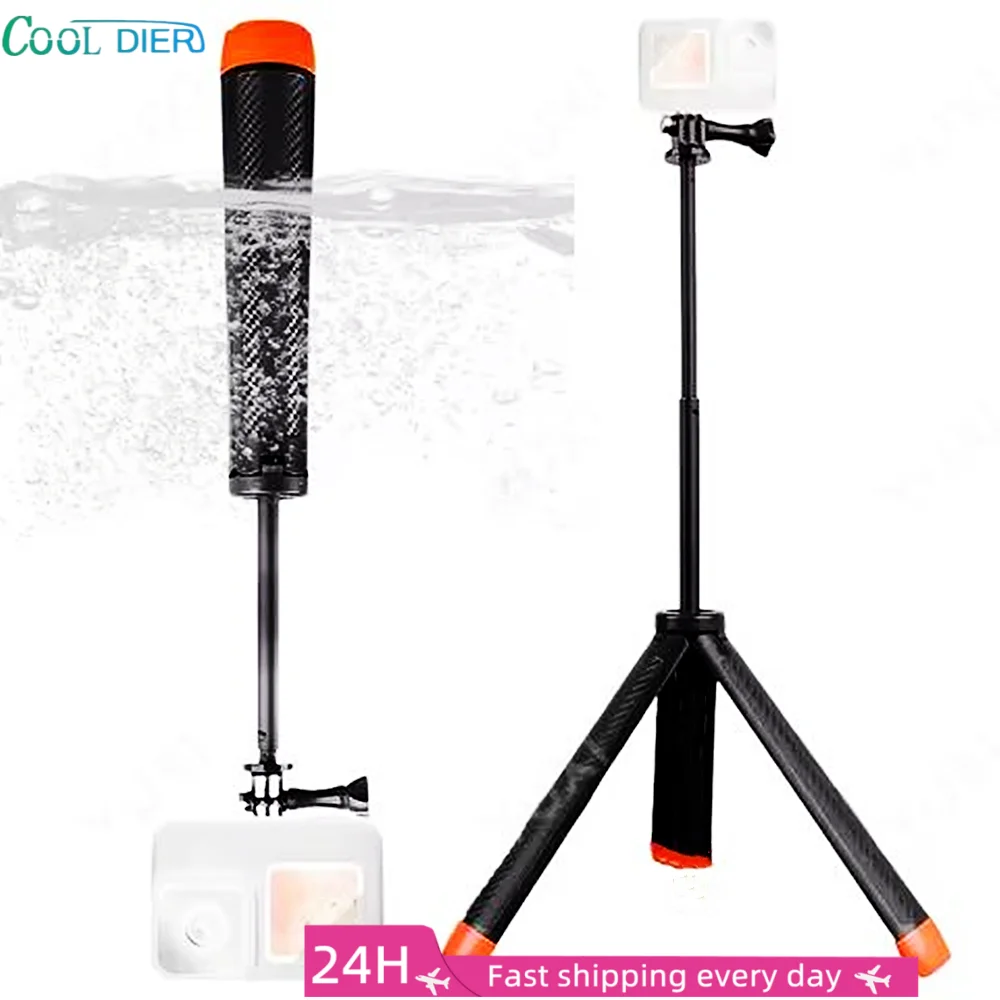 COOL DIER Buoyancy bar Diving Extendable Underwater Selfie Stick Tripod For Gopro Insta360 DJI OSMO Action Camera Accessories - view 2
