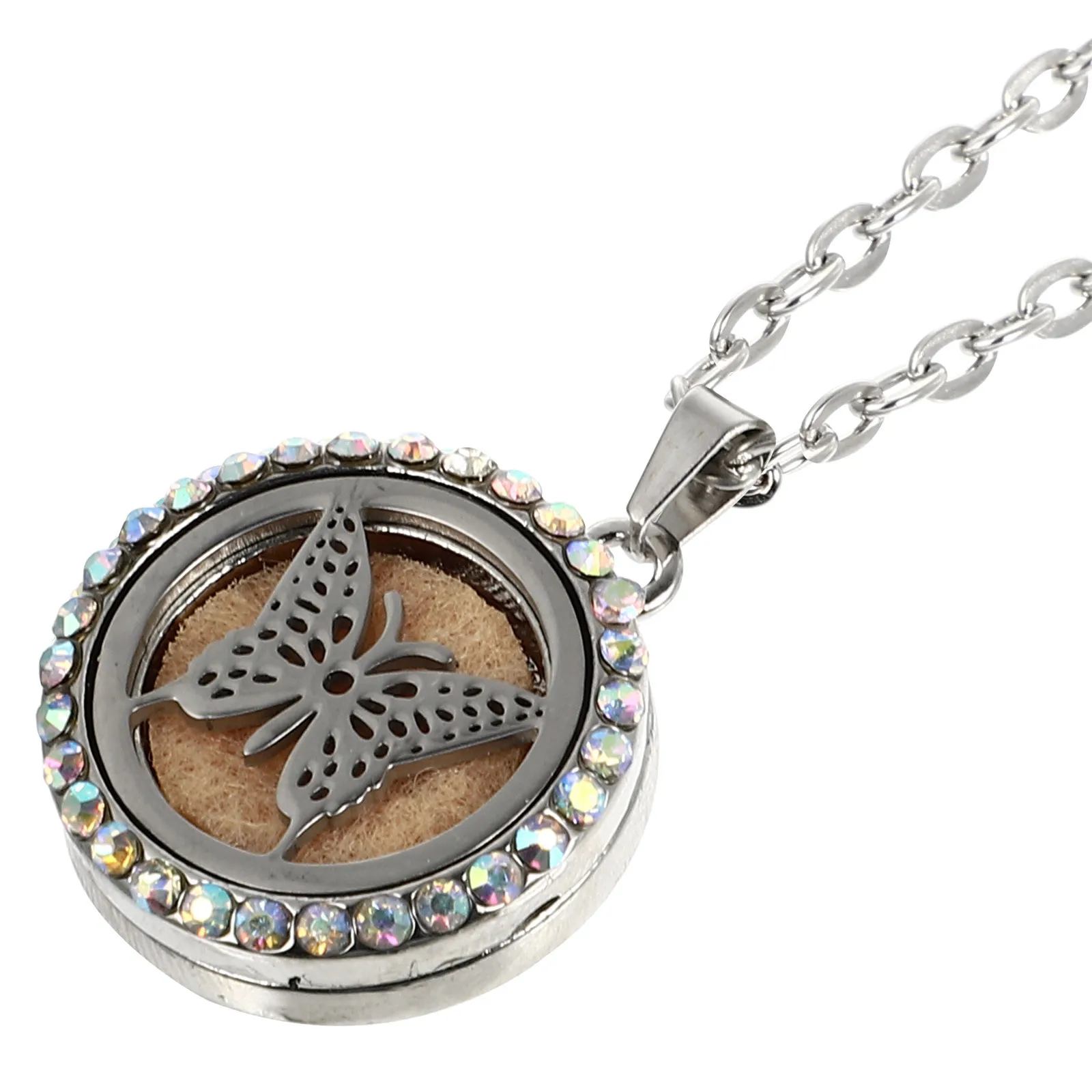 

1Pcs Essential Oil Aromatherapy Diffuser Necklace Locket Pendant Perfume Diffuser Choker Women Jewelry Aromatherapy Necklace