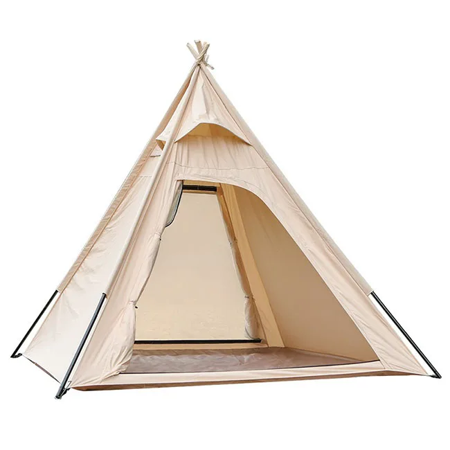 Wholesale 3-4 person pyramid outdoor adult indian teepee tent camping