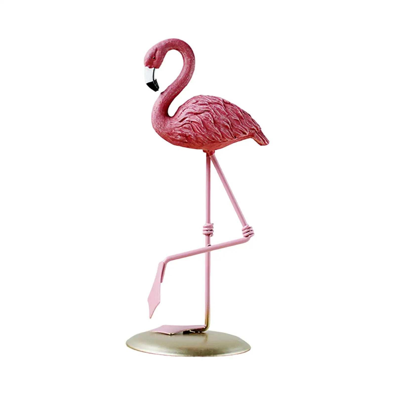 Flamingo Statue Figure Ornament Resin Figurines for Living Room Cafe Wedding