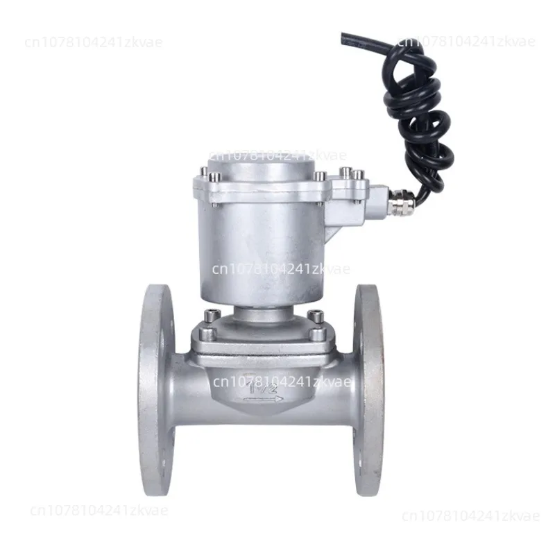Stainless steel solenoid connection pipeline control water valve oil valve normally open electric valve electric