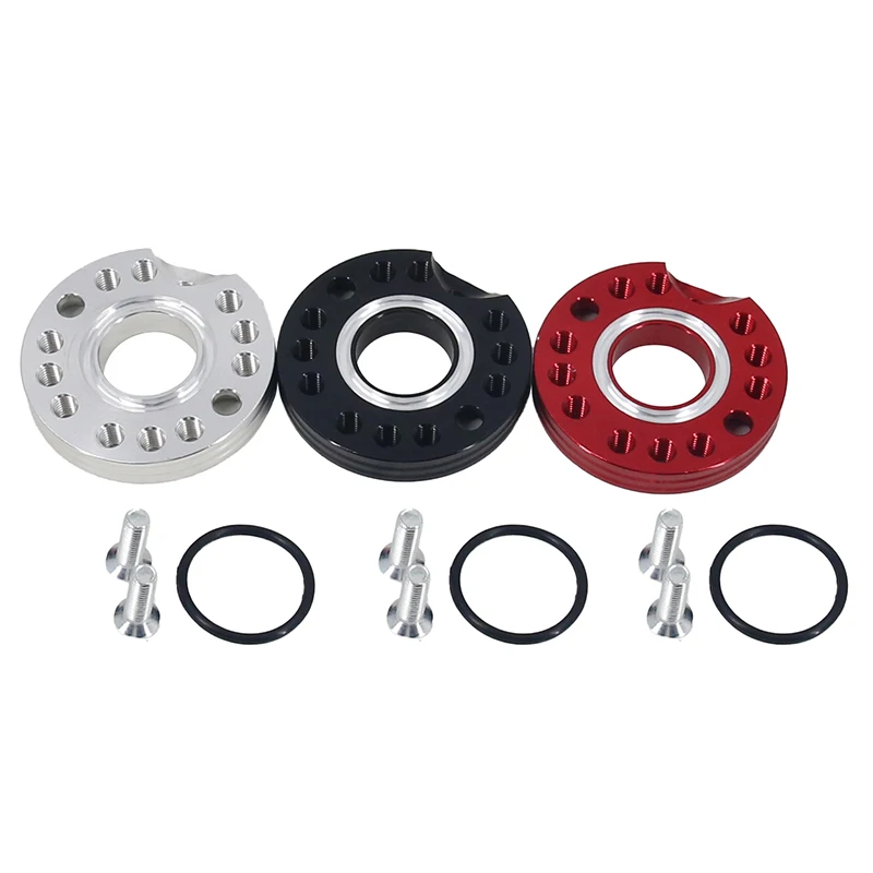 

Carburetor Motorcycle ATV CNC 22mm Carburetor Intake Manifold Adjuster Universal Flange Spinner Plate Adapter for Honda Kawasa