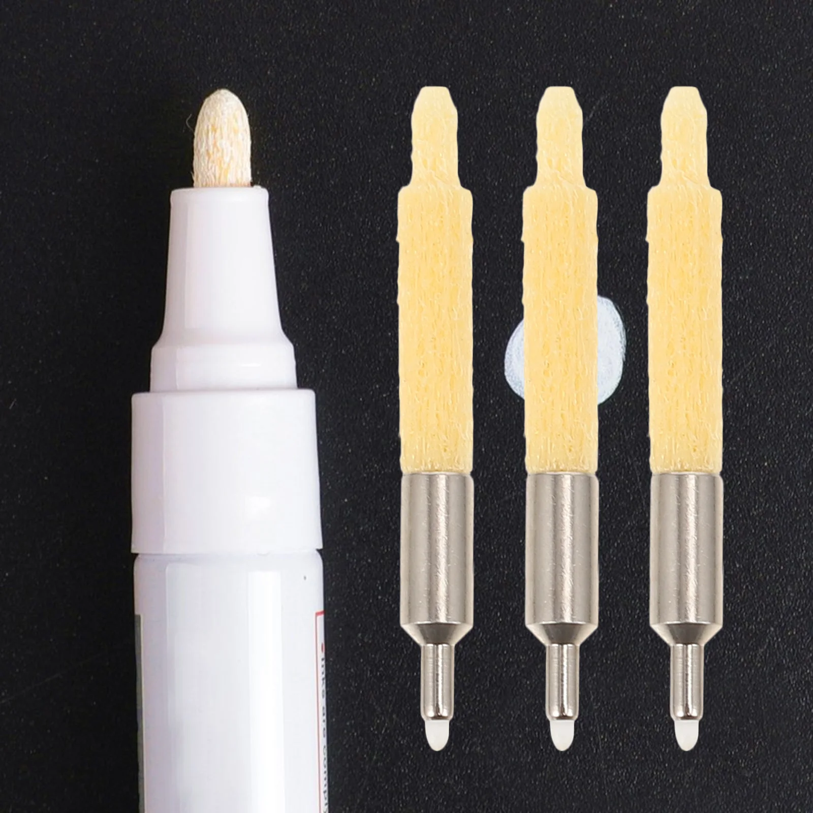 

3 Pcs Pen Acrylic Paint Pen Nibs Tips 0 5mm Replacement Nibs Art Marker Pens Acrylic Material Durable Smooth Edge