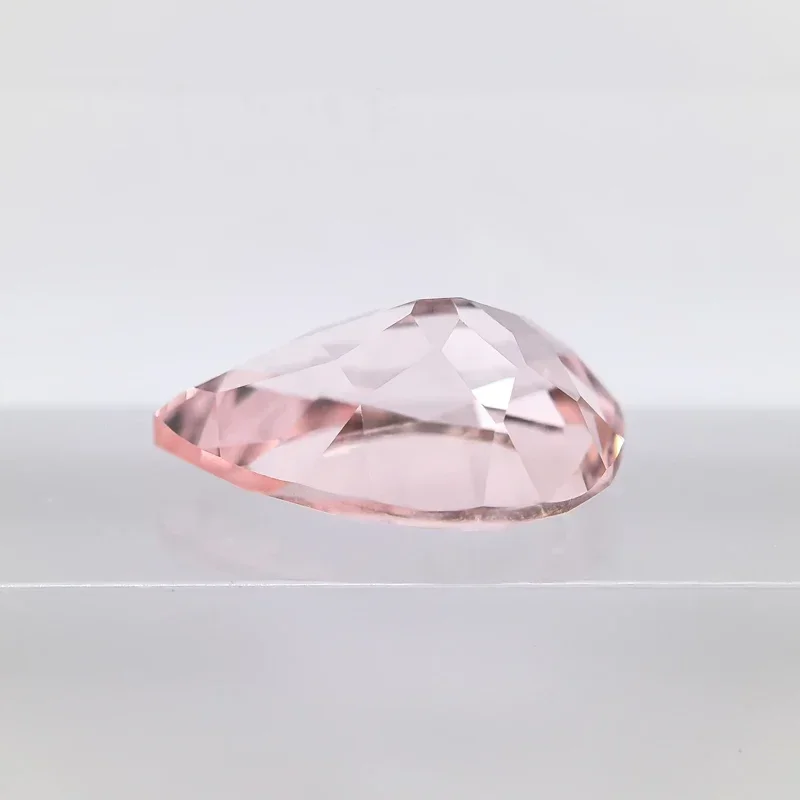 Top Lab Grown Sapphire Pear Shape Morgan Pink Color  VVS1 Charms DIY For Jewel Making Materials Selectable AGL Certificate