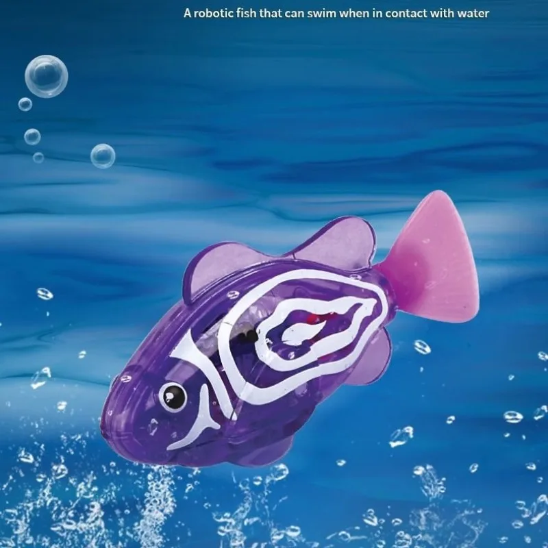 Robot de natation en forme de poisson clown, jouet aquatique pour bébé, simulation de bain, induction électrique, petit poisson