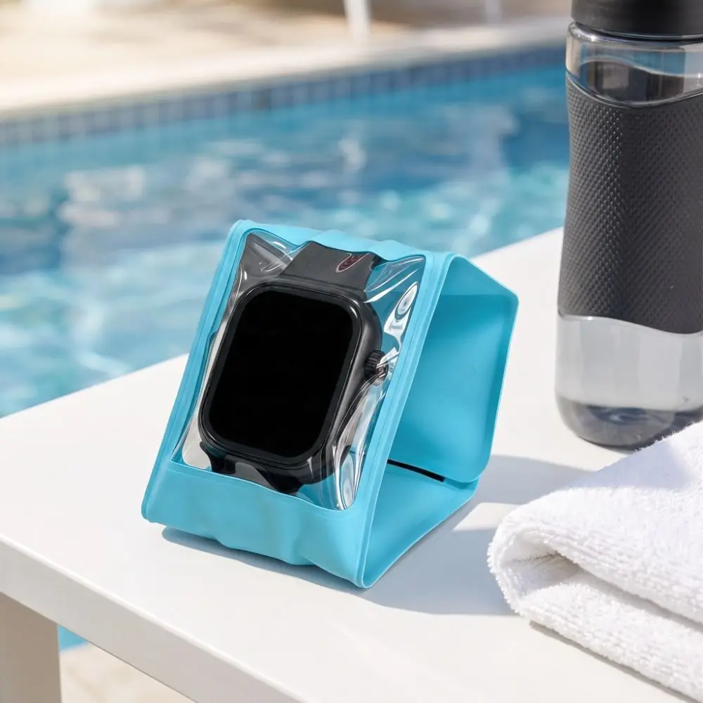 Touch Screen Smartwatch Waterproof Case Portable IPX8 Waterproof Underwater Watch Protective Cover Transparent Window Leakproof