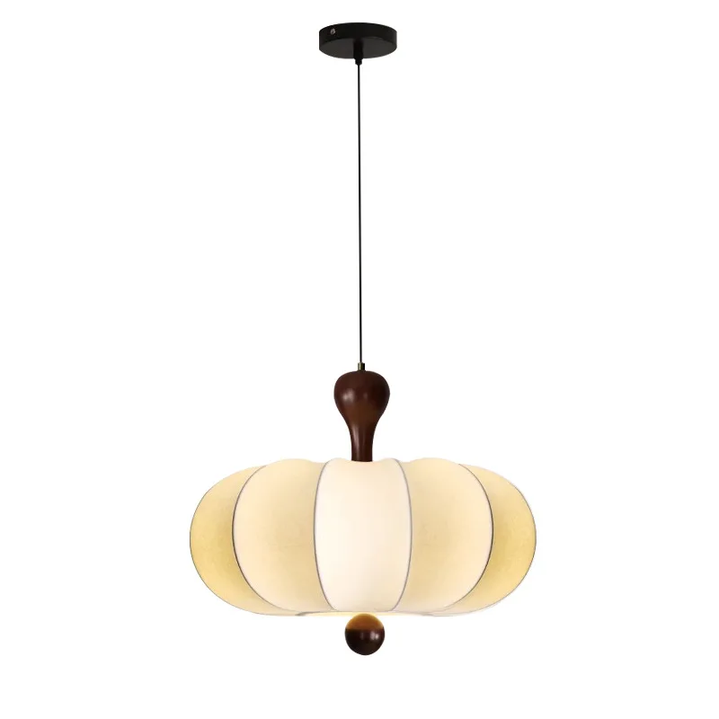 

French bedroom chandelier retro medieval style living room lamp Nanyang style fabric warm room master bedroom ceiling lamp