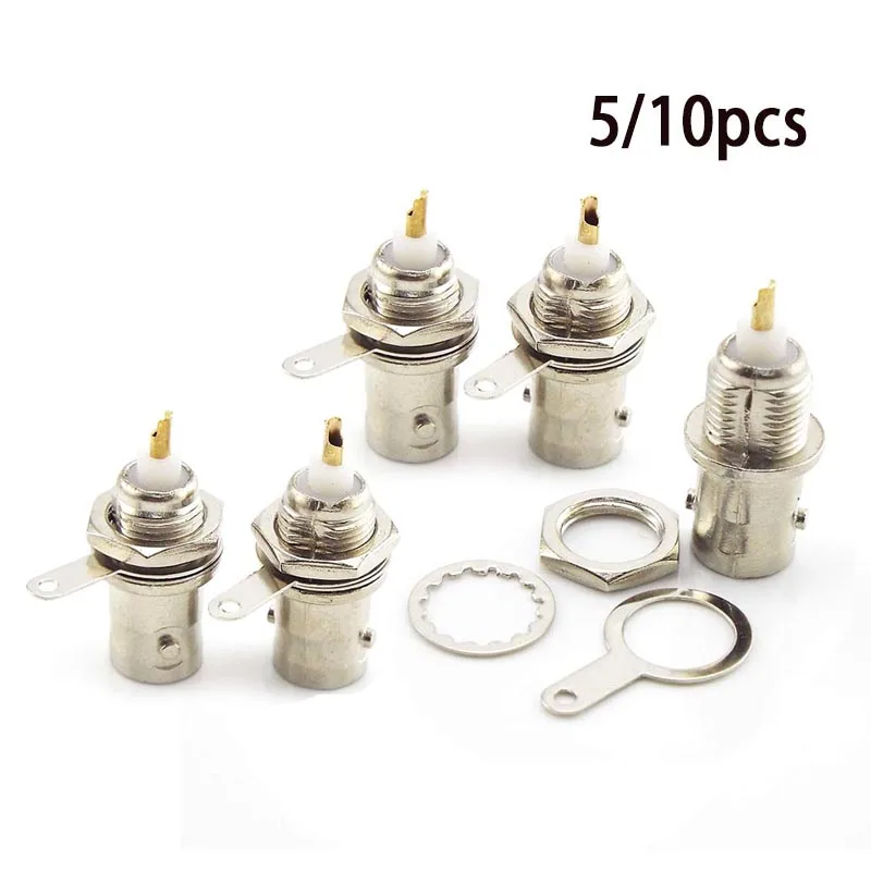 BNC Female Connectors Adapter Panel Chassis Mount Coaxial Cable Monitor Accessories For Welding Machine Parts